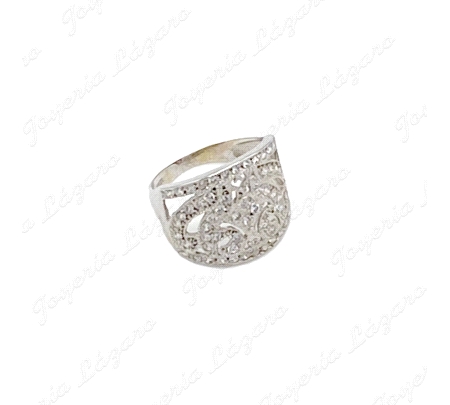 SORTIJA 18KTS BL. LABRADA