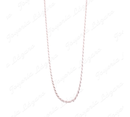 CADENA 40 CM. PLATA SALOMONICO 3MM