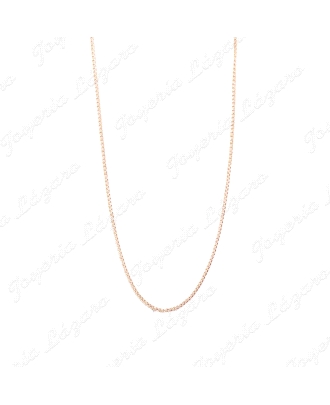 CADENA 60 CM. ORO 18 KTS BARBADA PLANA 1MM BRILLO
