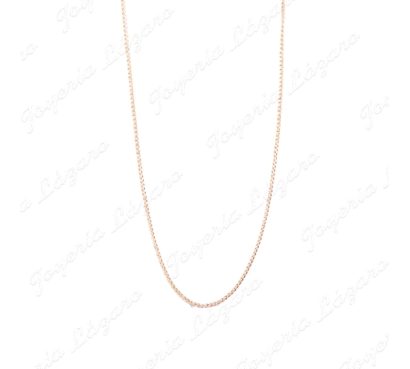 CADENA 60 CM. ORO 18 KTS BARBADA PLANA 1MM BRILLO