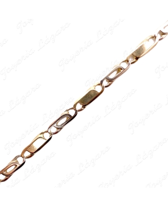 CADENA 65 CM. ORO 18KT OCASION 3MM  BICOLOR MAZICA                                                  
