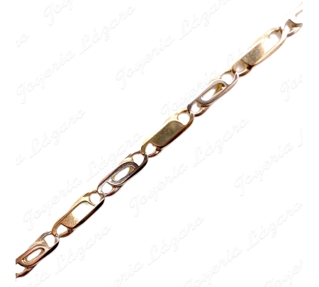 CADENA 65 CM. ORO 18KT OCASION 3MM  BICOLOR MAZICA