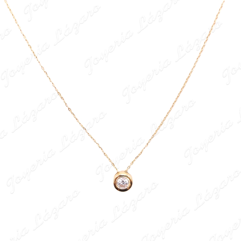 GARGANTILLA ORO 18 KTS LIGERA CIRCONITA 3MM BOCELADA