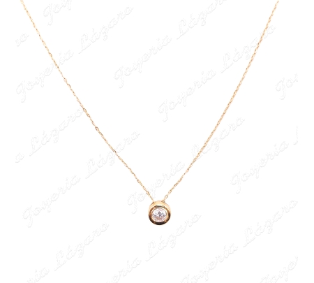 GARGANTILLA ORO 18 KTS LIGERA CIRCONITA 3MM BOCELADA