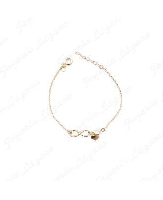 PULSERA PLATA INFINITO+CORAZON+CIRCO CERCO RODIO/CHAPADO                                            