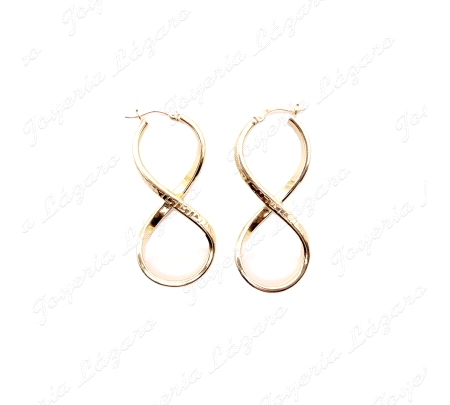 PEND. AROS PLATA INFINITO CHAPADO GRECA                                                             
