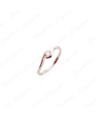 SORTIJA ORO BLANCO 18 KTS CON DIAMANTE 0.15CT