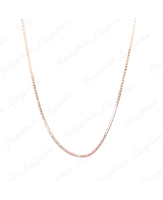 CADENA 50 CM. ORO 18 KTS 2MM BARBADA PLANA BRILLO