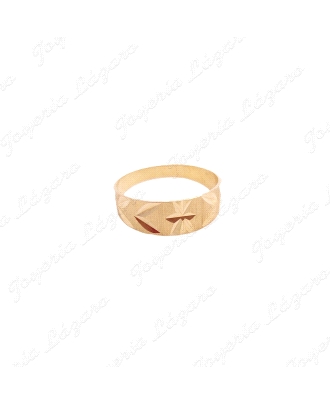 SORTIJA ORO 18KT OCASION TALLADO V                                                                  