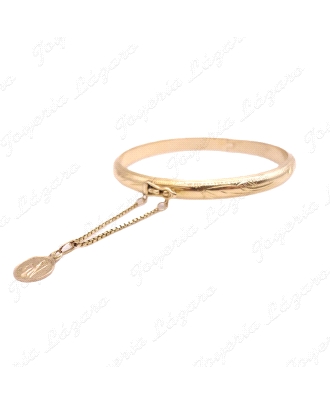 PULSERA 1/2 CAÑA ORO 18KT OCASION +CADEN SSEG.+MEDALLA                                              