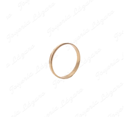 ALIANZA ORO 18KT OCASION MEDIA CAÑA 3 MM