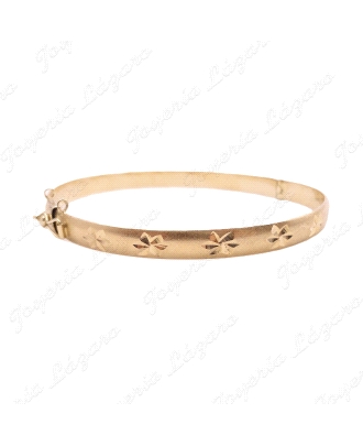 PULSERA 1/2 CAÑA ORO 18KT OCASION MACIZA TALLADA ESTLL. 64CM DIAMTR 6M                              