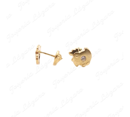PEND. TORN. ORO 18KT OCASION GALLINITA + 1CIRCONITA                                                 