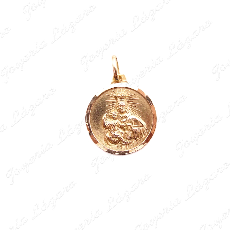 MEDALLA ORO 18KT OCASION ESCAPULARIO 18MM                                                           