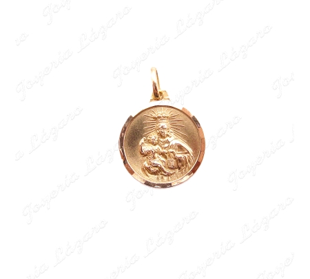 MEDALLA ORO 18KT OCASION ESCAPULARIO 18MM                                                           