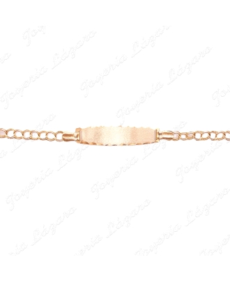 ESCLAVA ORO 18KT OCASION UNGARINA 16CCM, PLACA 6X27MM