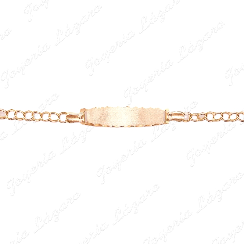ESCLAVA ORO 18KT OCASION UNGARINA 16CCM, PLACA 6X27MM                                               