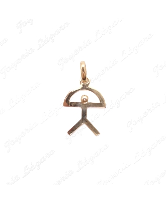 COLGANTE ORO 18KT OCASION INDALO GRANDE MACIZO                                                      
