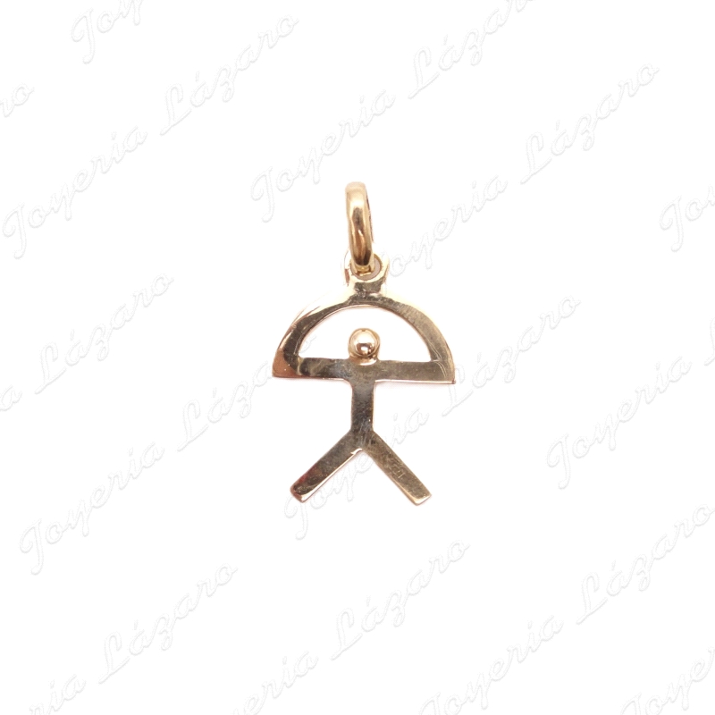 COLGANTE ORO 18KT OCASION INDALO GRANDE MACIZO                                                      
