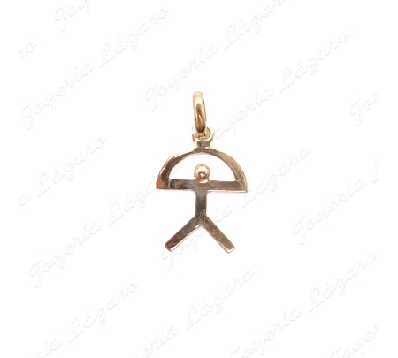 COLGANTE ORO 18KT OCASION INDALO GRANDE MACIZO                                                      
