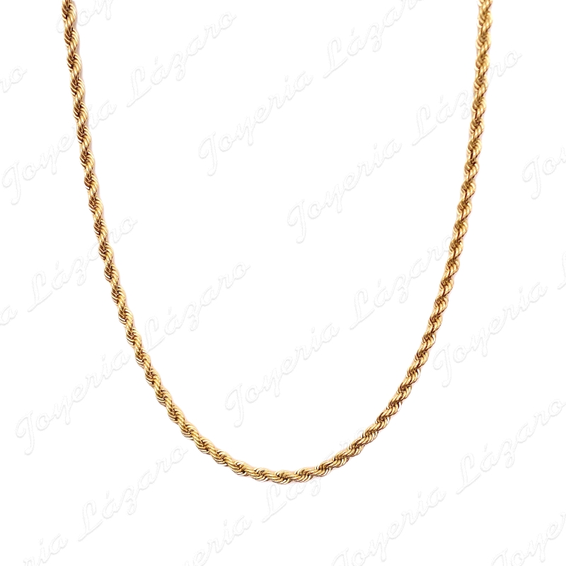 CORDON SALOMONICO 50 CM. ORO 18KT OCASION 3MM                                                       