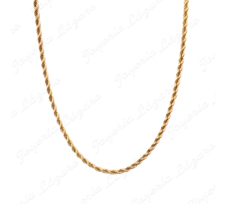 CORDON SALOMONICO 50 CM. ORO 18KT OCASION 3MM                                                       