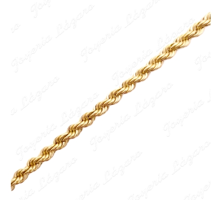 CORDON SALOMONICO 50 CM. ORO 18KT OCASION 3MM