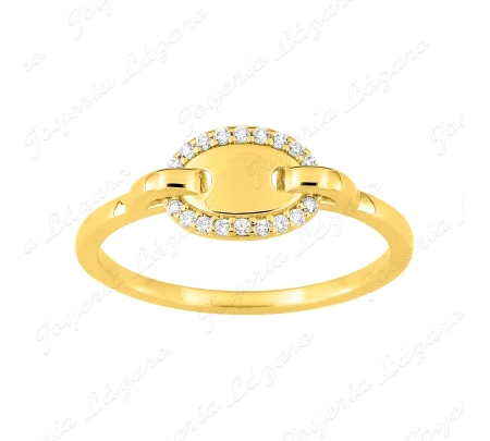 SORTIJA PLATA CHAPADA MURAT 1 CALBROTE CIRCONITAS