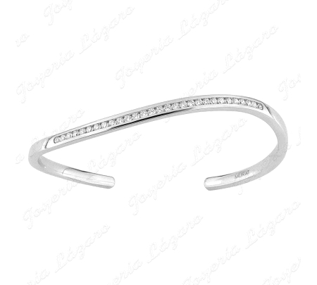 PULSERA PLATA MURAT BRAZALETE ONDULADO CIRCOS CARRIL                                                