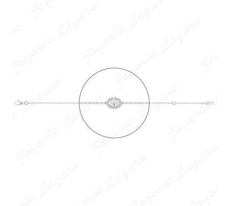 PULSERA PLATA MURAT ROSETON CIRCONITAS                                                              