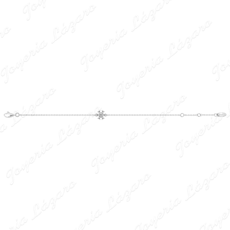 PULSERA PLATA MURAT FLOR CIRCONITAS                                                                 