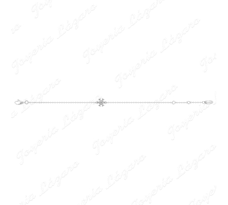 PULSERA PLATA MURAT FLOR CIRCONITAS                                                                 
