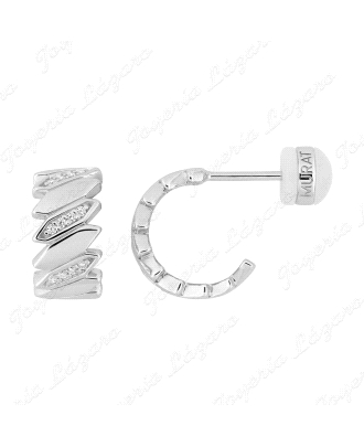 PEND. 1/2 AROS PLATA MURAT BANDAS PICOS LISA+MICROCIRCO ALTERNAS                                    