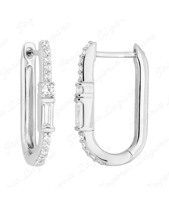 PEND. AROS PLATA ESLABONES OVALADOS CIRCO. 18MM                                                     