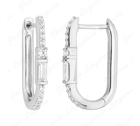 PEND. AROS PLATA ESLABONES OVALADOS CIRCO. 18MM                                                     