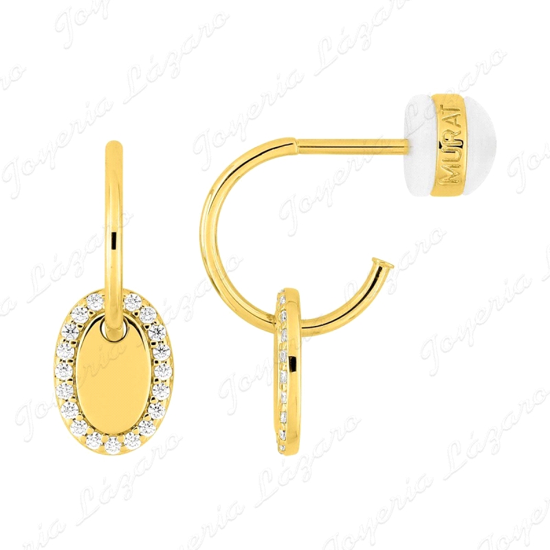 PEND. SEMI AROS PLATA CHAPADA MURAT CALBROTE CIRCONITAS                                             