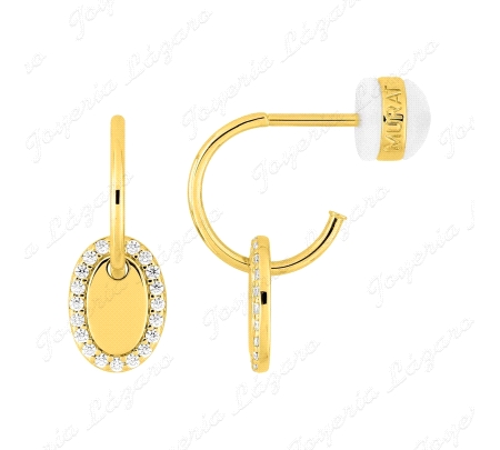 PEND. SEMI AROS PLATA CHAPADA MURAT CALBROTE CIRCONITAS                                             