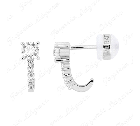 PEND. PLATA 1/2 AROS CIRCONITA 4 GARRAS + MICROCIRCO C. PRES. SILICONA                              