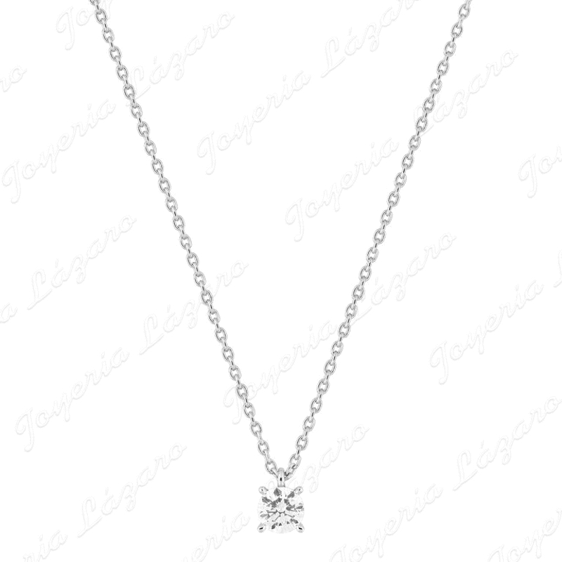 GARGANTILLA PLATA MURAT CIRCONITA / PUNTO DE LUZ  4 GARRAS                                          