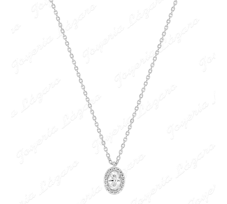 GARGANTILLA PLATA MURAT ROSETON CIRCONITAS