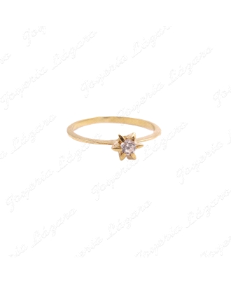 SORTIJA ORO 18KT SEMINUEVO SOLITARIO 6 GARRAS