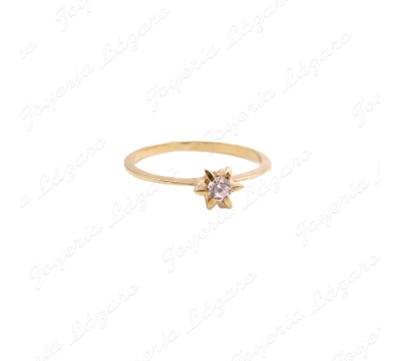 SORTIJA ORO 18KT SEMINUEVO SOLITARIO 6 GARRAS