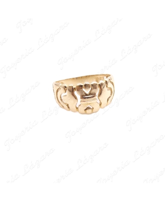 SORTIJA ORO 18KT OCASION DIBUJOS CALADOS ANCHOS