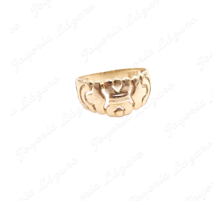 SORTIJA ORO 18KT OCASION DIBUJOS CALADOS ANCHOS