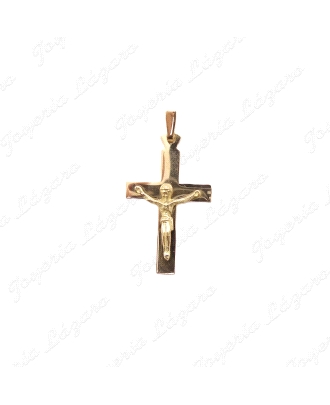 CRUZ ORO 18KT OCASION TABLA+CRISTO 19X31MM