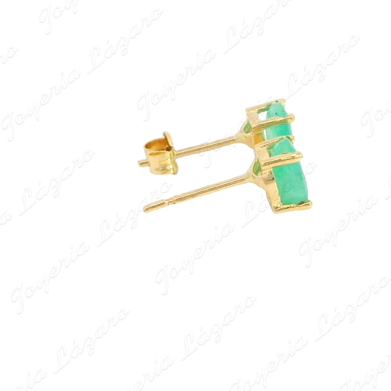 PEND. ORO 18 KTS ESMERALDA OVAL 6x4MM 0.90 CT TW.                                                   
