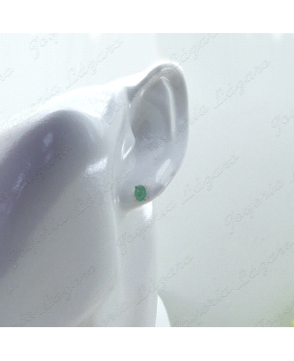 PEND. ORO 18 KTS ESMERALDA OVAL 6x4MM 0.90 CT TW.                                                   