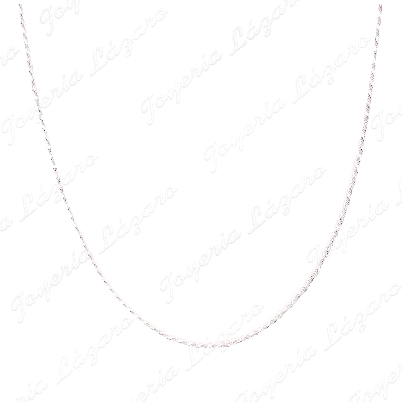 CADENA 50 CM. PLATA CORDON SALOMONICO 1.5 FINO                                                      