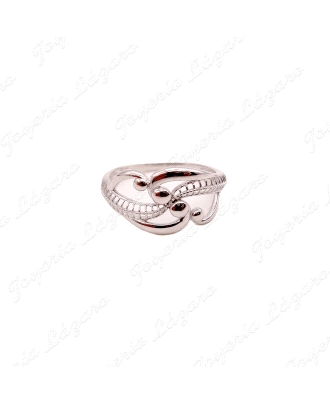 SORTIJA PLATA DISEÑO RAMAS, BOLAS ,ESPIGAS CALADAS