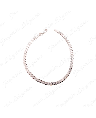 PULSERA PLATA BARBADA 5MM,21CM                                                                      